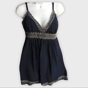 Papaya Embroidered Top